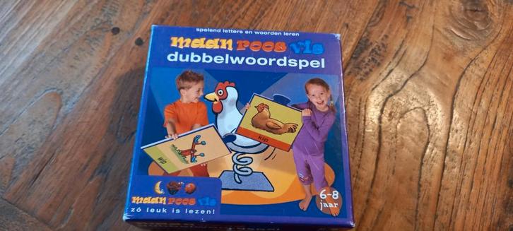 Maan, roos, vis dubbelwoordspel., Kinderen en Baby's, Speelgoed | Educatief en Creatief, Gebruikt, Taal en Lezen, Ophalen of Verzenden
