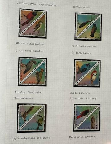 Suriname Vogels 2001 - 12 Postzegels Postfris beschikbaar voor biedingen