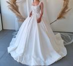 Bruidsjurk + sluier, Kleding | Dames, Trouwkleding en Trouwaccessoires, Ophalen, Zo goed als nieuw, Wit, Trouwjurk