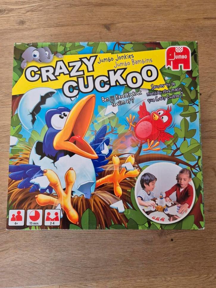 Crazy cuckoo/gekke koekoek Jumbo spel, Hobby en Vrije tijd, Gezelschapsspellen | Overige, Zo goed als nieuw, Ophalen of Verzenden