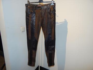 Roberto Cavalli vintage broek bruin bekleed met zacht leer  beschikbaar voor biedingen