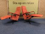 Set elektrische relax fauteuils Prominent C102 ZGAN op accu, Ophalen of Verzenden, Zo goed als nieuw, 75 tot 100 cm, Stof