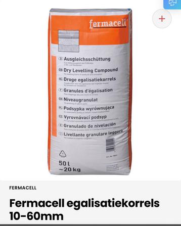 Fermacell egalisatie korrels 4 zakken beschikbaar voor biedingen