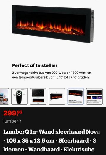 Elektrische LED sfeerhaard – In goede staat beschikbaar voor biedingen