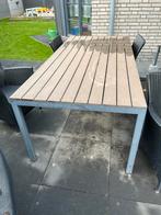 Tuinset tafel + 4 stoelen, Tuin en Terras, Ophalen, Gebruikt, Rechthoekig, Metaal