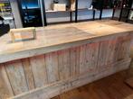 Teakhouten Toonbank Handgemaakt, Receptie of Entree, Ophalen, Gebruikt, Tafel