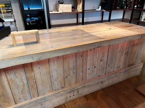 Teakhouten Toonbank Handgemaakt, Zakelijke goederen, Kantoor en Winkelinrichting | Kantoormeubilair en Inrichting, Tafel, Receptie of Entree