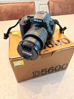 Nikon D5600 - Nieuwstaat, Compleet met Doos en Accessoires, Ophalen, Spiegelreflex, Nieuw, Nikon