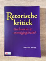 Retorische kritiek - Antoine Braet, Ophalen of Verzenden, Beta, Zo goed als nieuw, HBO