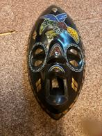 Vintage decoratief Afrikaans masker Ghana hout, Antiek en Kunst, Ophalen of Verzenden