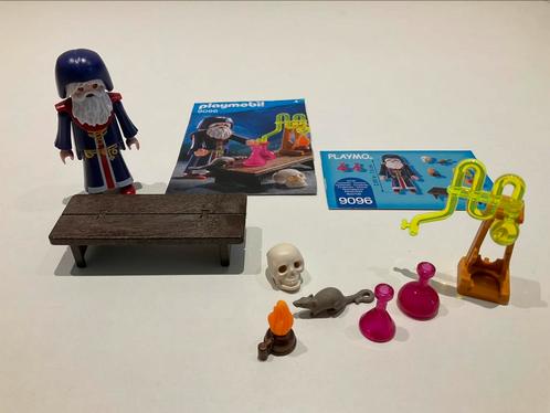 Playmobil 9096 - Tovenaar met laboratorium (compleet, zgan), Kinderen en Baby's, Speelgoed | Playmobil, Zo goed als nieuw, Ophalen of Verzenden