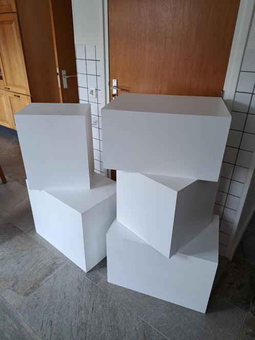 7 sokkels, Huis en Inrichting, Woonaccessoires | Zuilen en Pilaren, Zo goed als nieuw, Ophalen