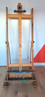 Grote Houten schildersezel, Hobby en Vrije tijd, Schilderen, Ophalen, Gebruikt, Ezel