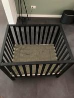 TWF box mat zwart met boxmatras, Kinderen en Baby's, Ophalen, Gebruikt, Rechthoekig, In hoogte verstelbaar
