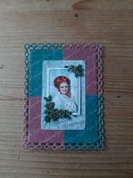 Stans kaart opleg met vintage 3d plaatje kerst, Hobby en Vrije tijd, Kaarten | Zelf maken, Ophalen of Verzenden, Nieuw, Kerst