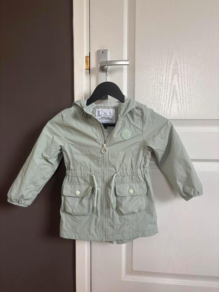 Meisjesjas maat 116 - Mintgroen - Herfstjas, Kinderen en Baby's, Kinderkleding | Overige, Zo goed als nieuw, Meisje, Ophalen of Verzenden