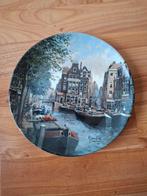 Mosa Wandbord "Lente aan een Rotterdamse Gracht", Ophalen of Verzenden