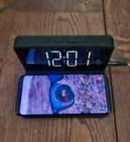 Soundlogic wekker met draadloze oplader zwart, Ophalen of Verzenden, Zo goed als nieuw, Digitaal