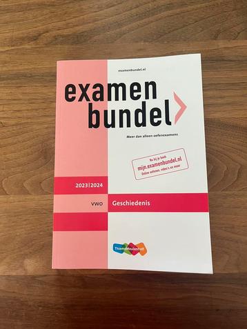 Examenbundel vwo Geschiedenis 2023/2024 beschikbaar voor biedingen
