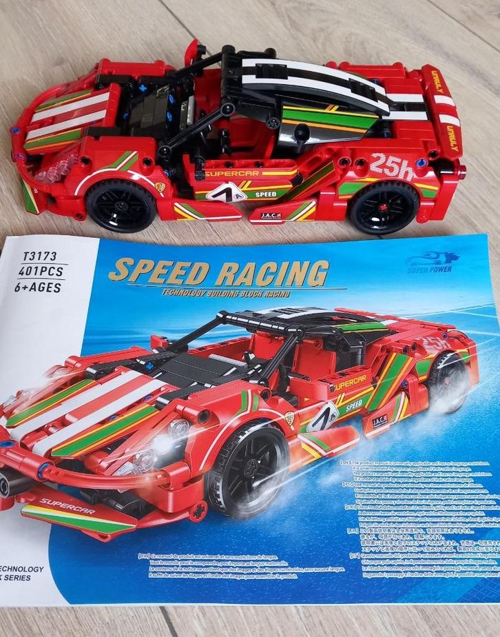 Technic Speed racing car bouwstenen, Hobby en Vrije tijd, Modelauto's | Overige schalen, Zo goed als nieuw, Auto, Ophalen of Verzenden