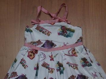 Barbie mooie witte jurk ZGAN met vlinders, bloemen, BARBIE beschikbaar voor biedingen