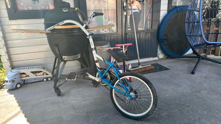 Aanhang fiets zoekt een beetje liefde, Fietsen en Brommers, Fietsaccessoires | Aanhangers en Karren, Zo goed als nieuw, Ophalen