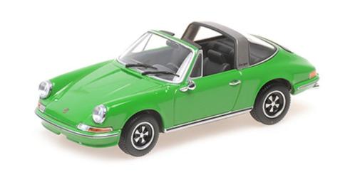 Porsche 911 Targa 1972 Groen - Minichamps 1:43, Hobby en Vrije tijd, Modelauto's | 1:43, Nieuw, Auto, MiniChamps, Ophalen of Verzenden