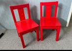 2x ikea kritter kinderstoel kind rood, Ophalen of Verzenden, Zo goed als nieuw, Overige typen