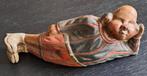 Vintage. Houten liggende clown / pipo., Antiek en Kunst, Ophalen of Verzenden