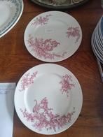 te koop 2 gave dinner borden B.F.K. REGENT in rood, Ophalen of Verzenden