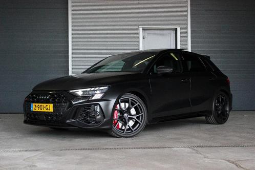 Audi A3 RS3 Tfsi 400pk S-tronic Quattro 2022 Zwart Akrapovic, Auto's, Audi, Particulier, RS3, 4x4, ABS, Achteruitrijcamera, Adaptieve lichten