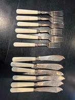 Verzilverd visbestek - 6 vorken en messen, Verzenden