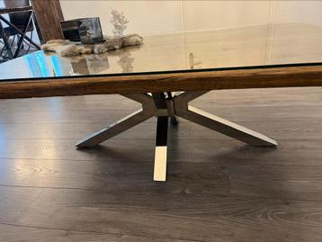 Zgan salontafel 130x80 cm incl. Glasplaat beschikbaar voor biedingen