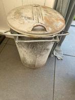 Ijzeren prullebak, Huis en Inrichting, Woonaccessoires | Prullenbakken, Ophalen of Verzenden, Zo goed als nieuw, Metaal, Minder dan 50 cm