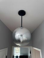 Zilver met matzwart - hanglamp met faded effect, Huis en Inrichting, Lampen | Hanglampen, Minder dan 50 cm, Zo goed als nieuw