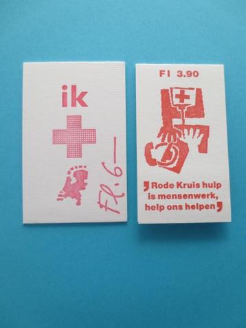 Postzegelsboekjes Rode Kruis 1987 en 1992