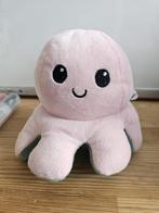 Omkeerbare octopus – roze & mintgroen – blij/boos, Ophalen of Verzenden, Zo goed als nieuw, Overige typen