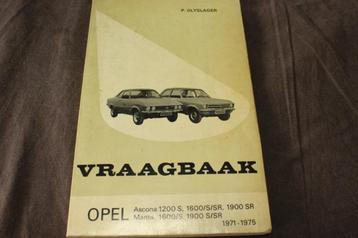 Opel Ascona Manta 1200 1600 1900 1971-1975 vraagbaak beschikbaar voor biedingen