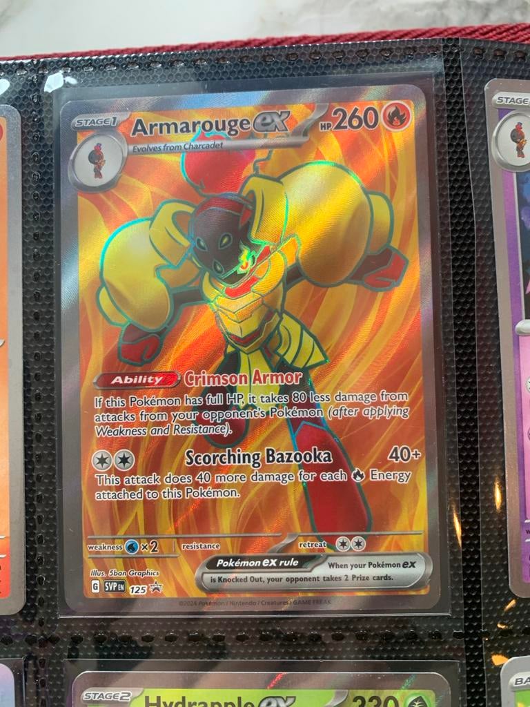 Pokemon Armarouge ex, Ophalen of Verzenden, Zo goed als nieuw