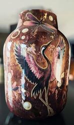 Gave handgemaakte grote vaas - burgundy, Ophalen of Verzenden, Nieuw, Overige kleuren, Minder dan 50 cm