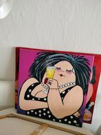 Dikke Dame met Champagne -  Schilderij, Ophalen