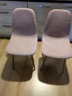 4 Roze Eetkamerstoelen, Huis en Inrichting, Stoelen, Gebruikt, Overige kleuren, Ophalen of Verzenden, Modern