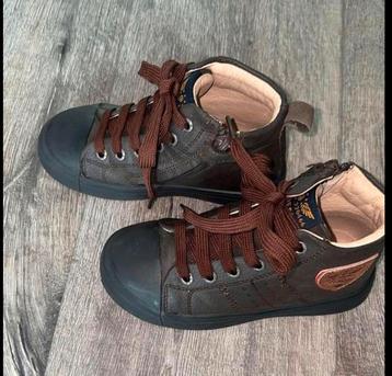 Shoesme hoge donkerbruine veterboot met patch maat 27 beschikbaar voor biedingen