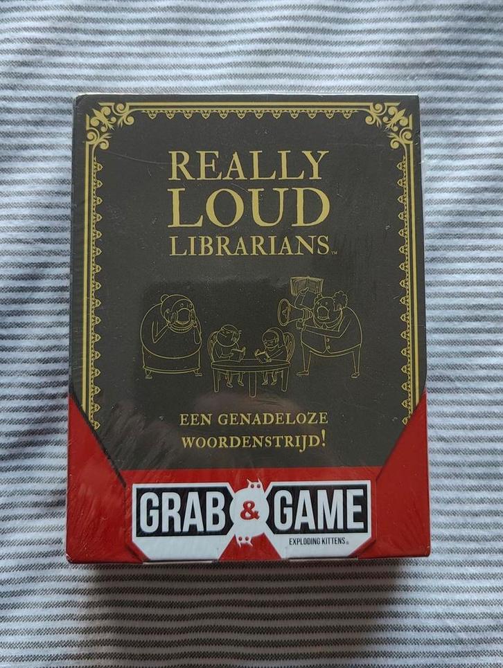 Really Loud Librarians - Woordenspel!, Hobby en Vrije tijd, Gezelschapsspellen | Bordspellen, Zo goed als nieuw, Een of twee spelers