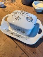 Antieke botervloot met bloemmotief, Ophalen of Verzenden