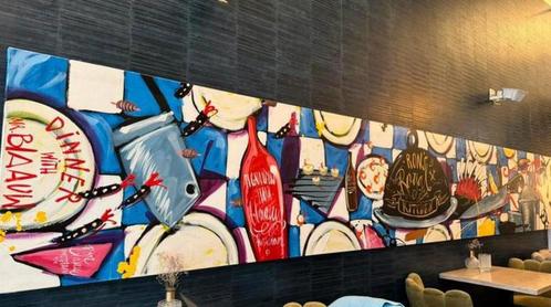 Selwyn Sanatori schilderij voor Ron Blauw 6 meter, Antiek en Kunst, Kunst | Schilderijen | Abstract, Ophalen