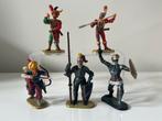 Elastolin Hausser Landknechten ridders 5 vintage figuren 7cm, Verzenden, Zo goed als nieuw