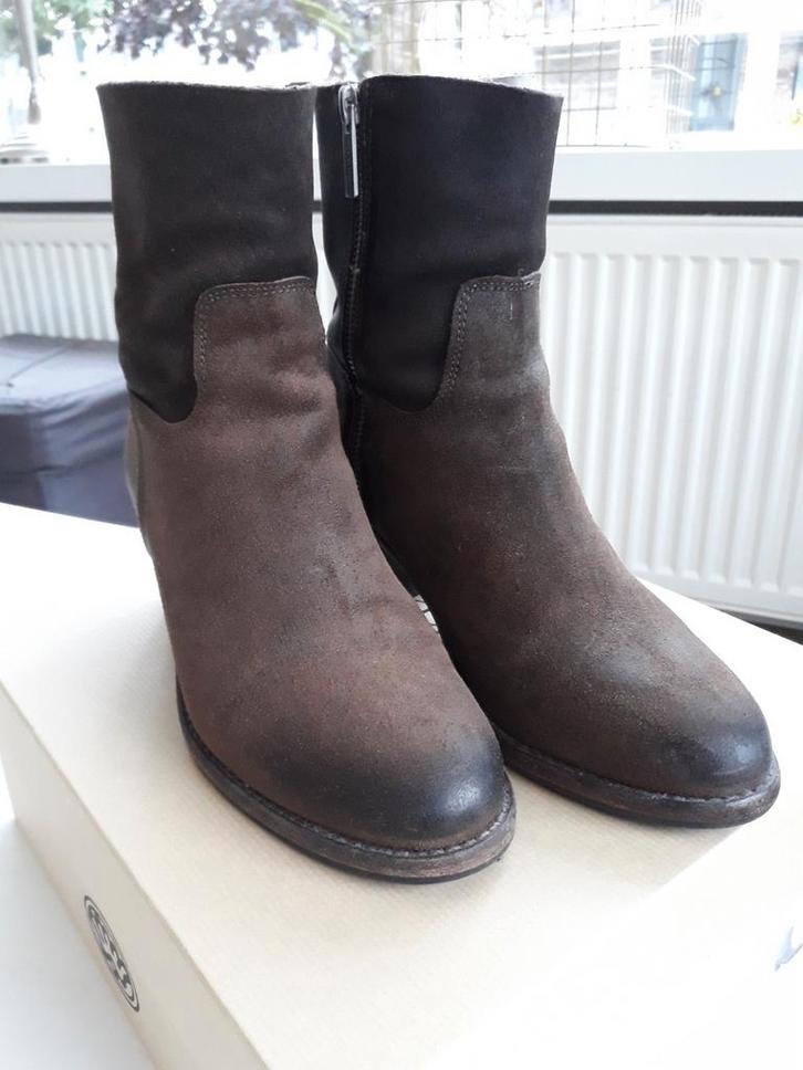 Shabbies leren enkellaarzen, maat 38, Kleding | Dames, Schoenen, Nieuw, Lage of Enkellaarzen, Bruin, Ophalen of Verzenden