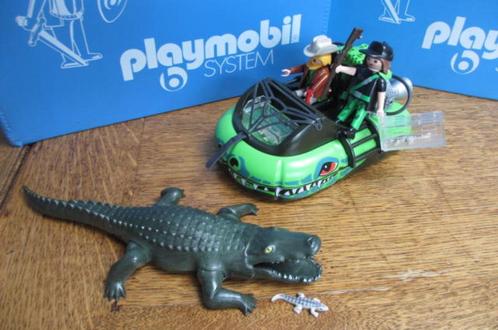 schattenjagers 4446 krokodillen jager hovercraft 100%, Kinderen en Baby's, Speelgoed | Playmobil, Zo goed als nieuw, Complete set