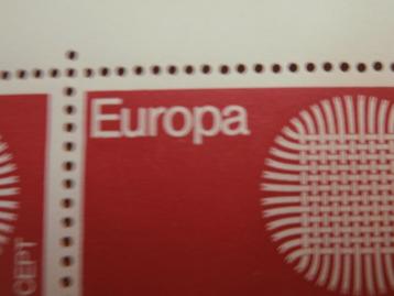 NL 1970; PLAATFOUT 971 PM1 in hoekblok van 4, 2 FOTO'S LEES beschikbaar voor biedingen